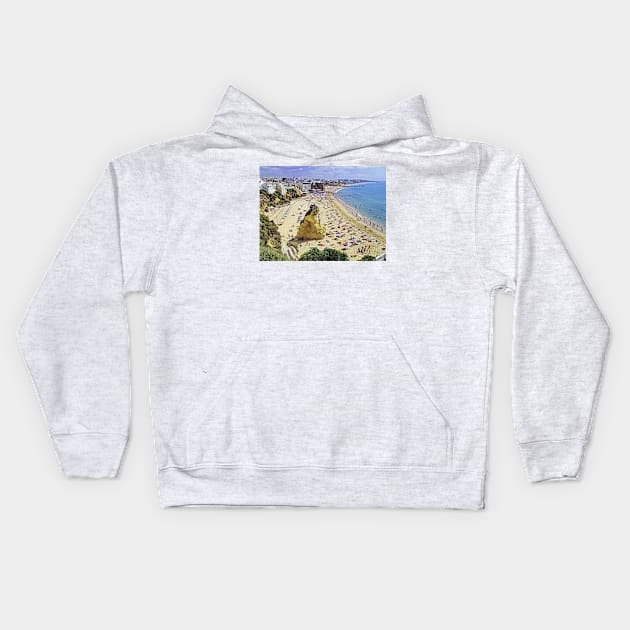 Albufeira Beach V Kids Hoodie by tomg